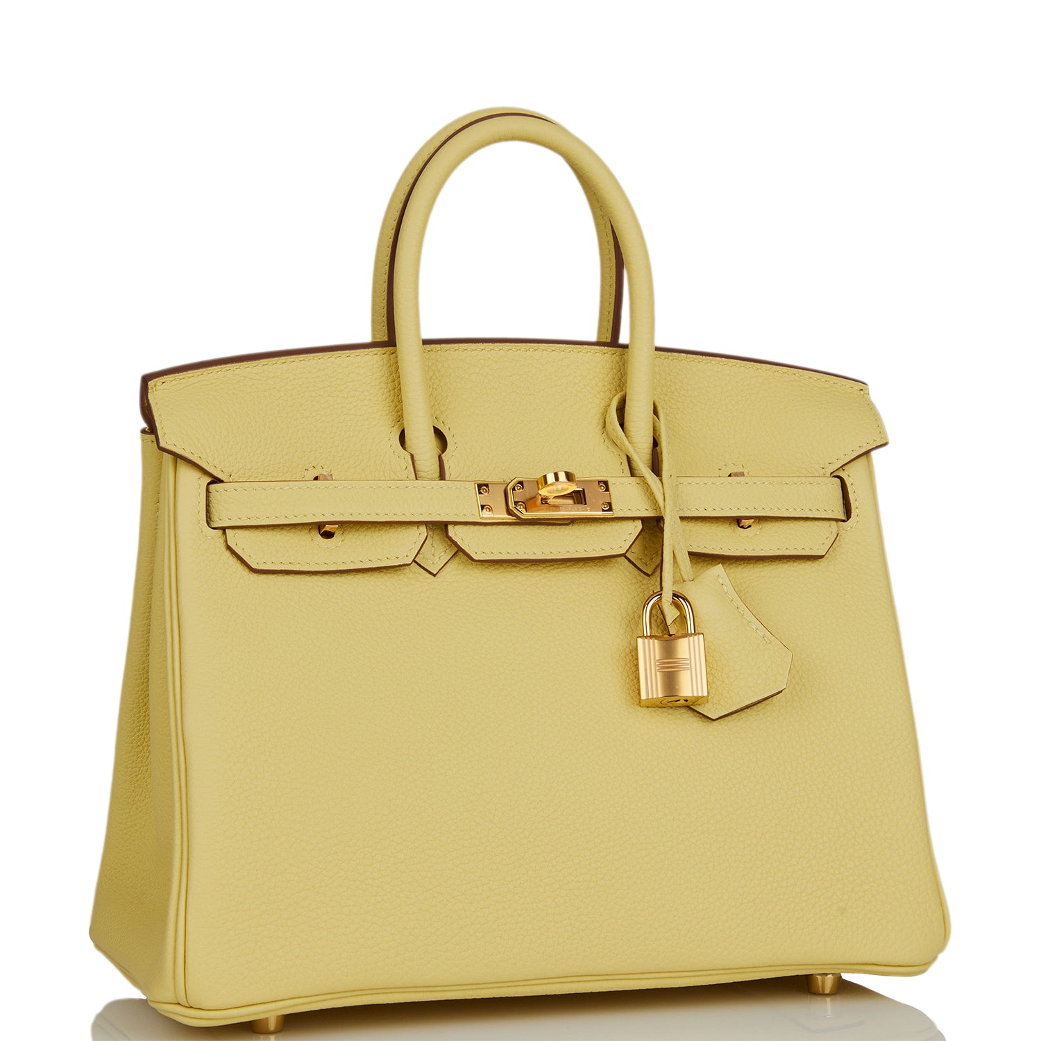 Hermes Birkin 25 Jaune Poussin Togo Gold Hardware