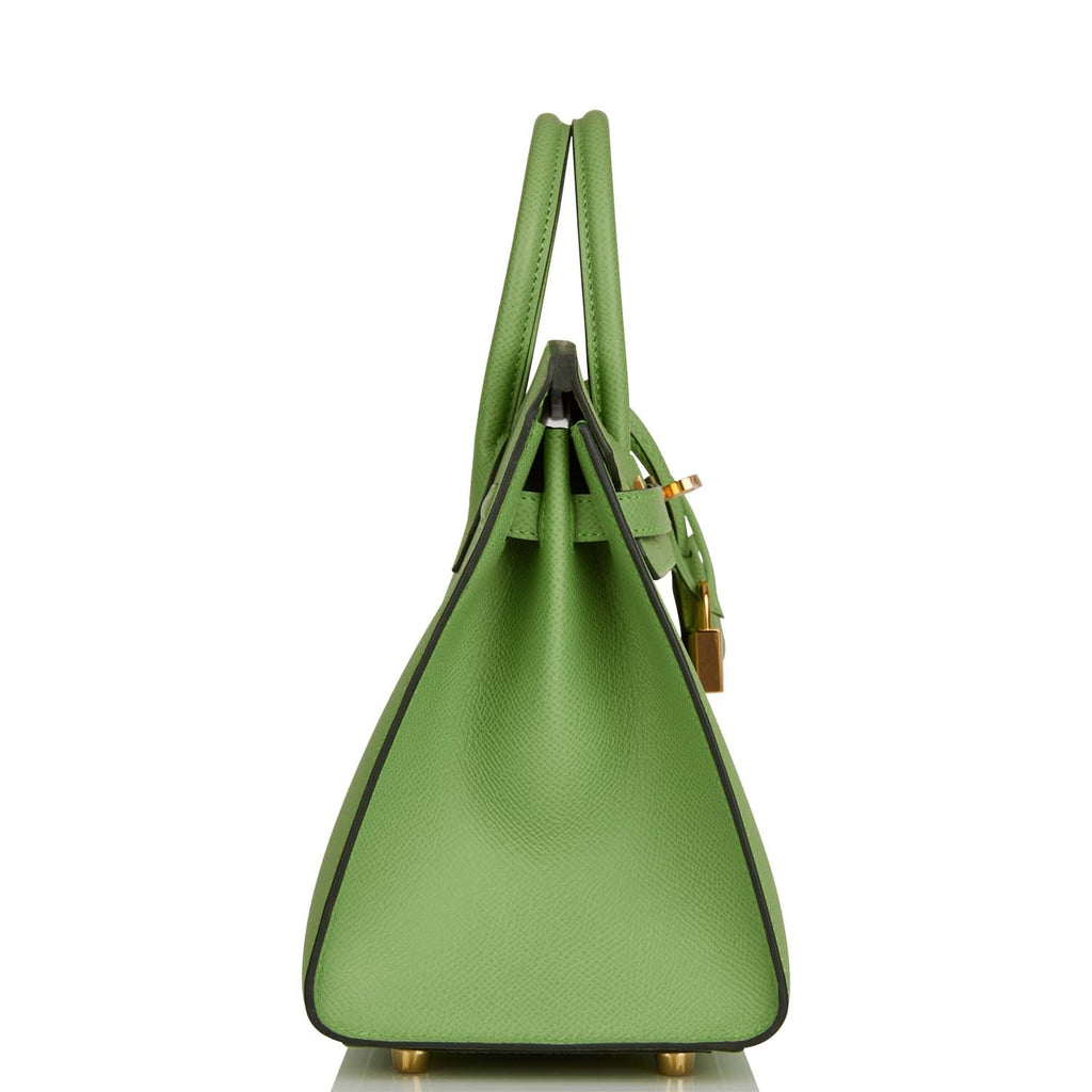 Hermes Birkin Sellier 25 Vert Criquet Epsom Gold Hardware
