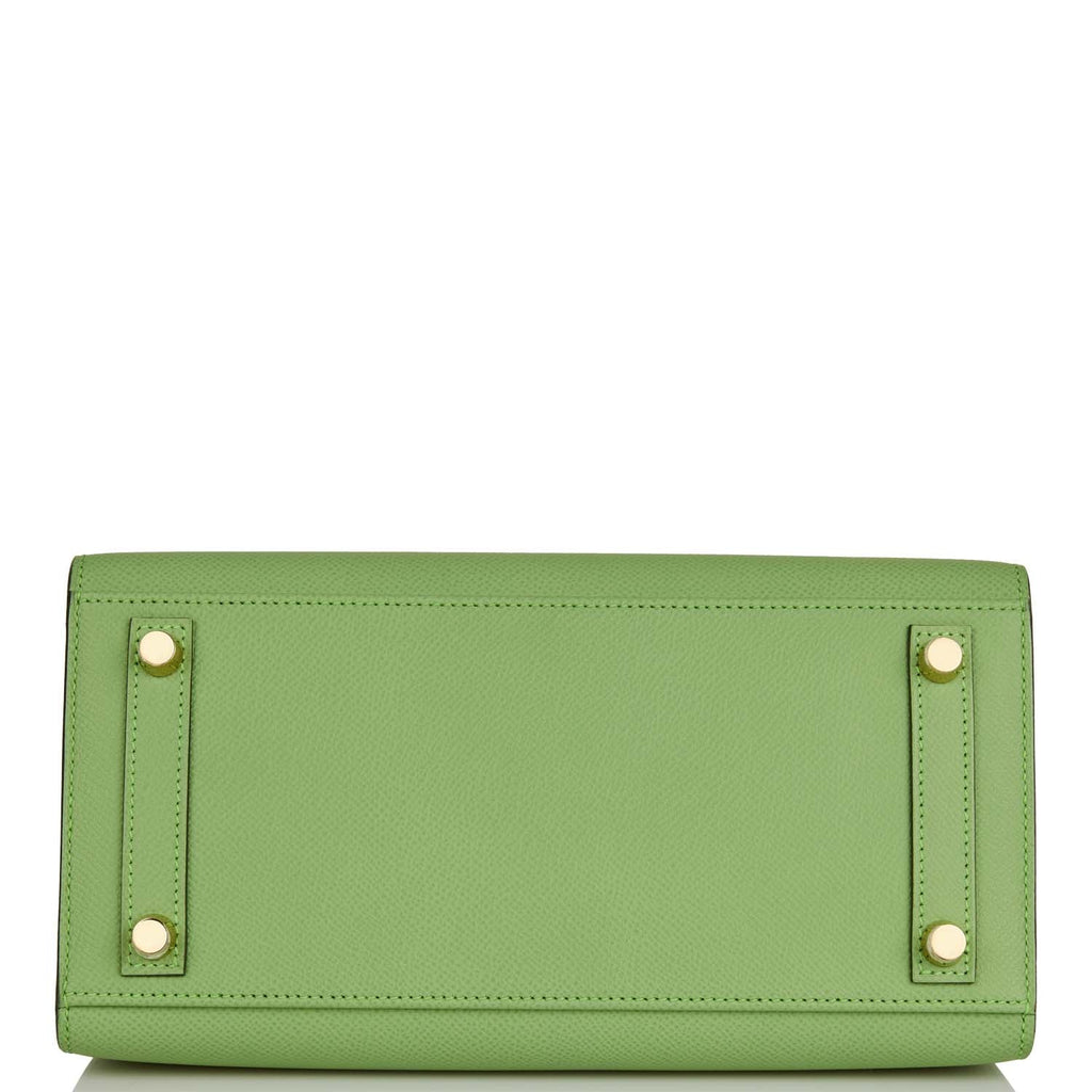 Hermes Birkin Sellier 25 Vert Criquet Epsom Gold Hardware