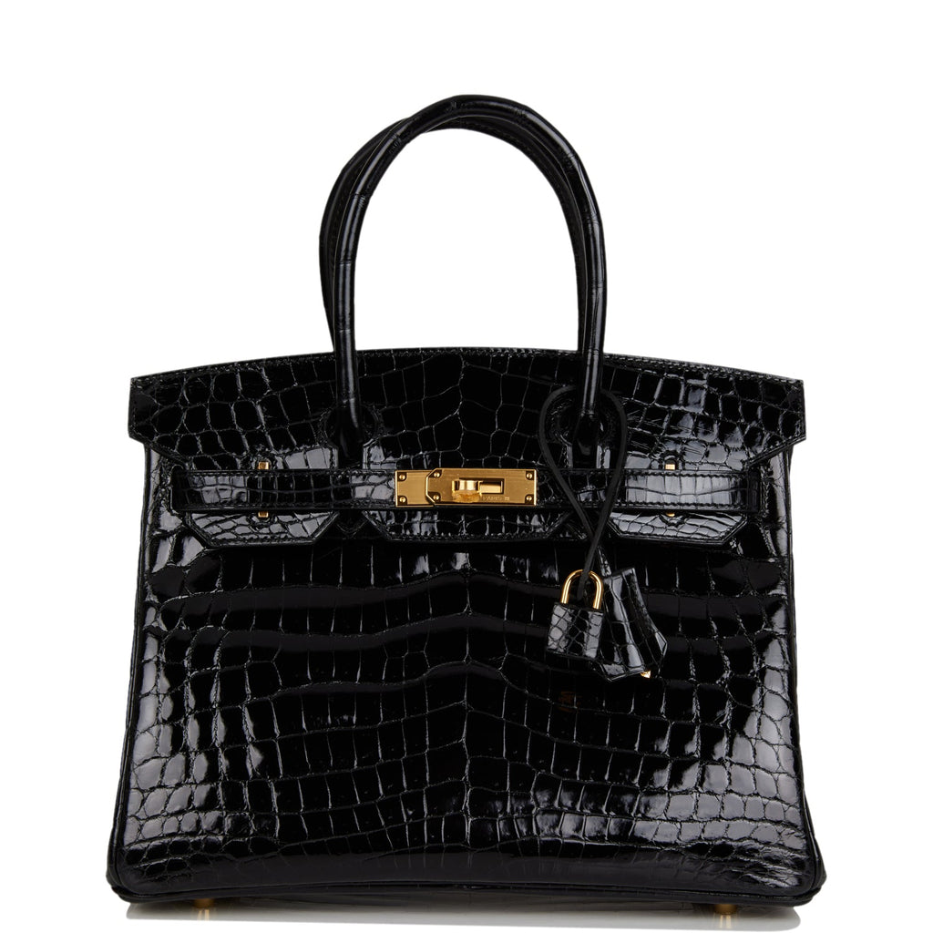 Hermes Birkin 30 Black Shiny Niloticus Crocodile Gold Hardware Payment 2 of 2