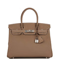 Hermes Birkin 30 Etoupe Togo Palladium Hardware