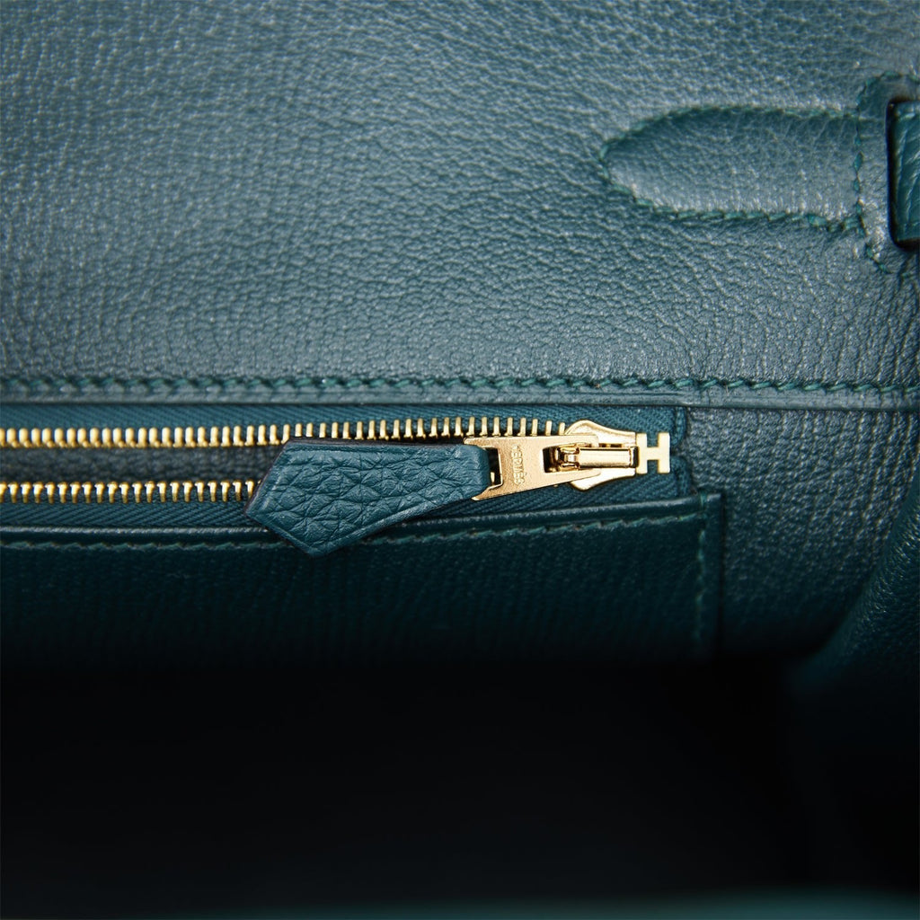 Hermes Birkin 35 Vert Cypress Togo Gold Hardware