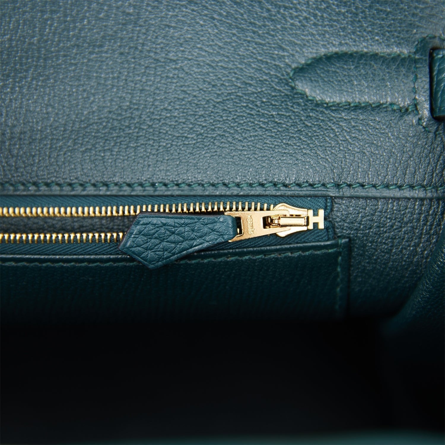 Hermes Birkin 35 Vert Cypress Togo Gold Hardware