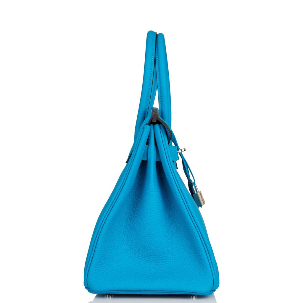 Hermes Birkin 30 Bleu Zanzibar Togo Palladium Hardware