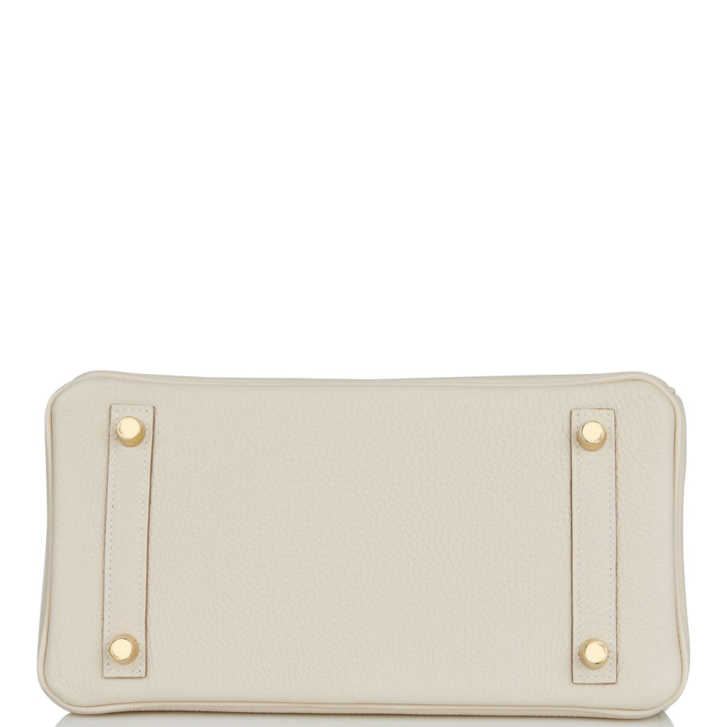 Hermes Birkin 25 Craie Togo Gold Hardware