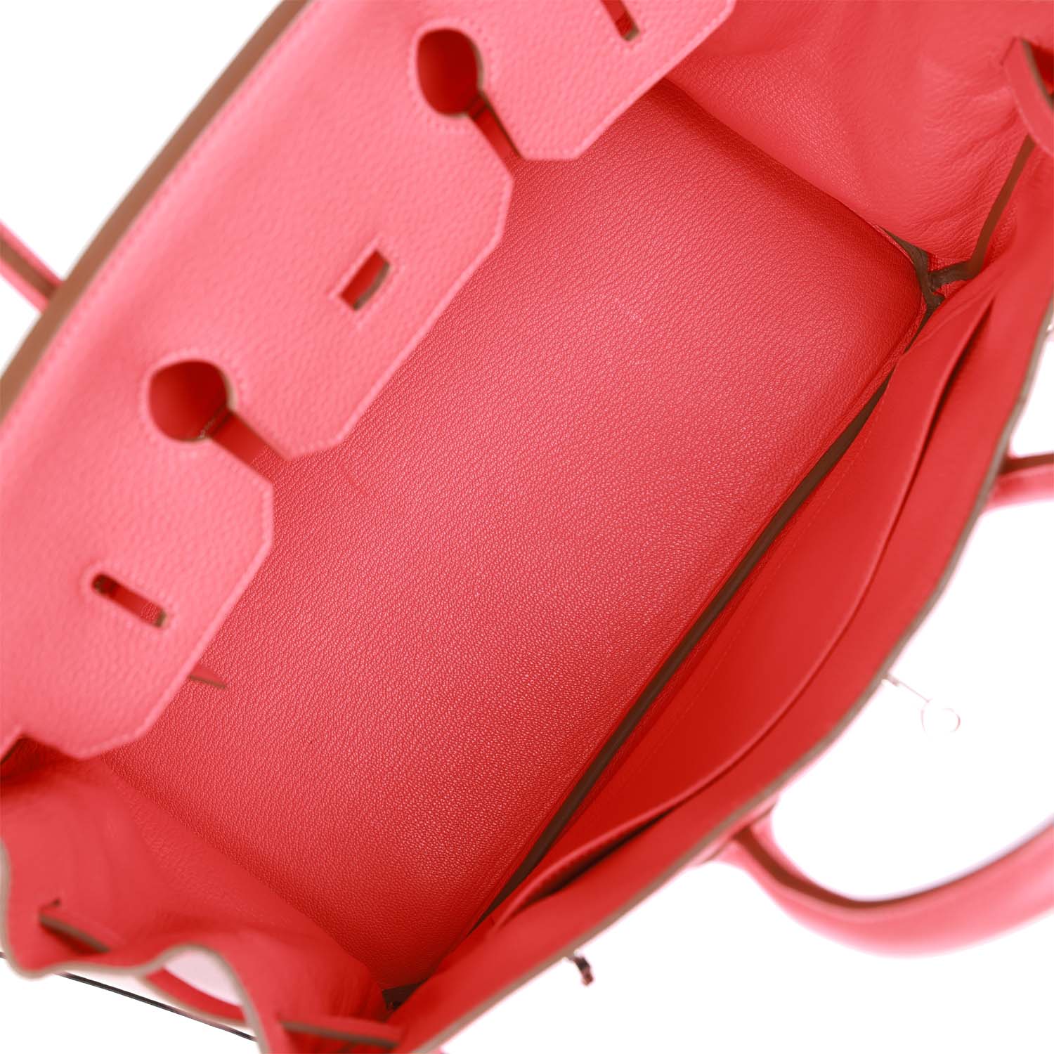 Pre-owned Hermes Birkin 35 Rose Jaipur Clemence Palladium Hardware