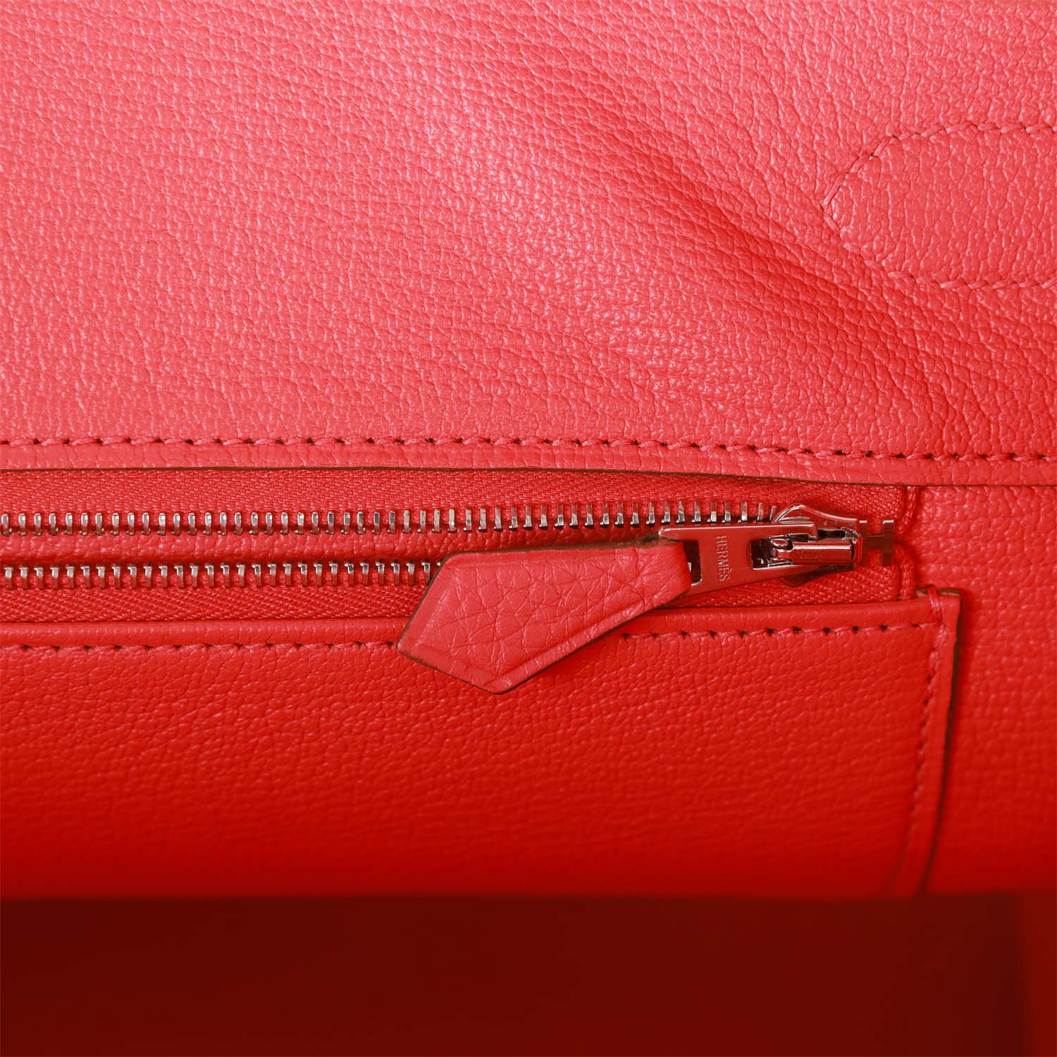 Pre-owned Hermes Birkin 35 Rose Jaipur Clemence Palladium Hardware