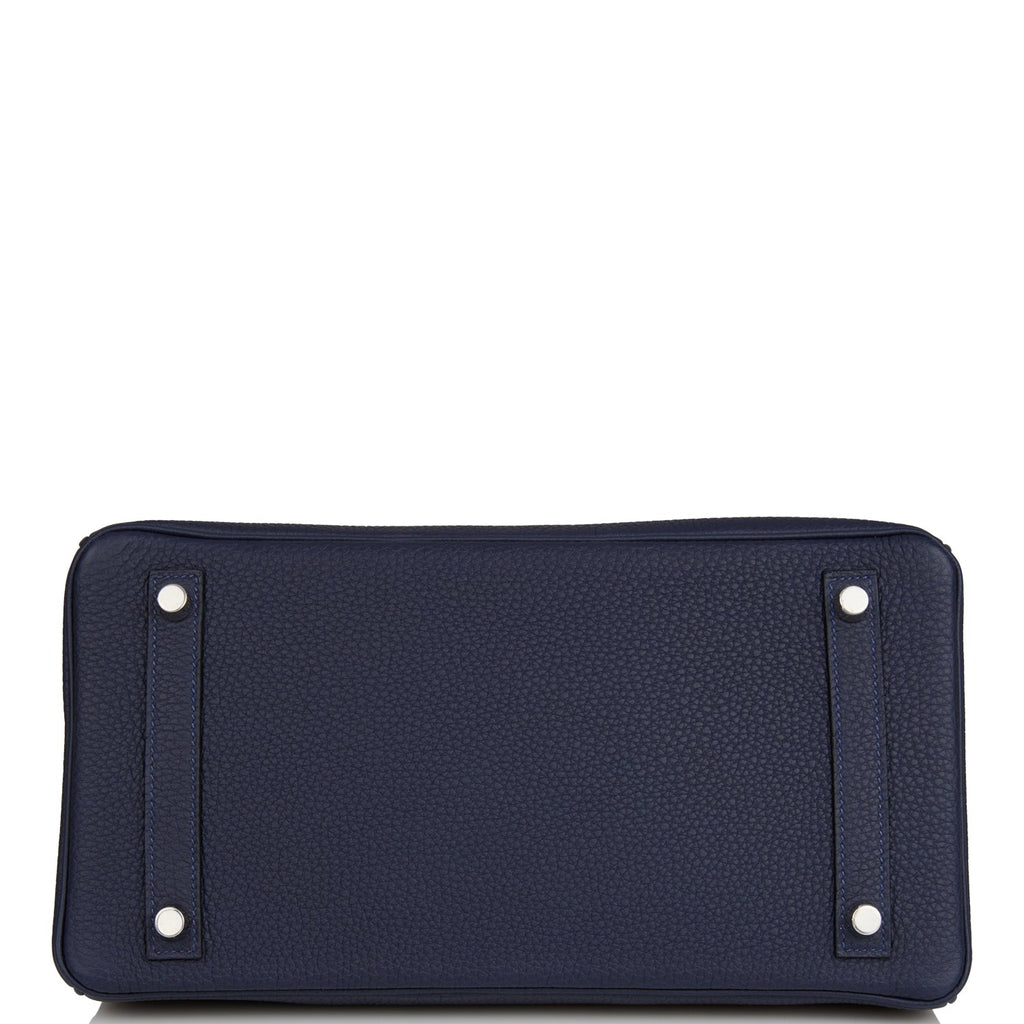Hermes Birkin 30 Bleu Nuit Togo Palladium Hardware