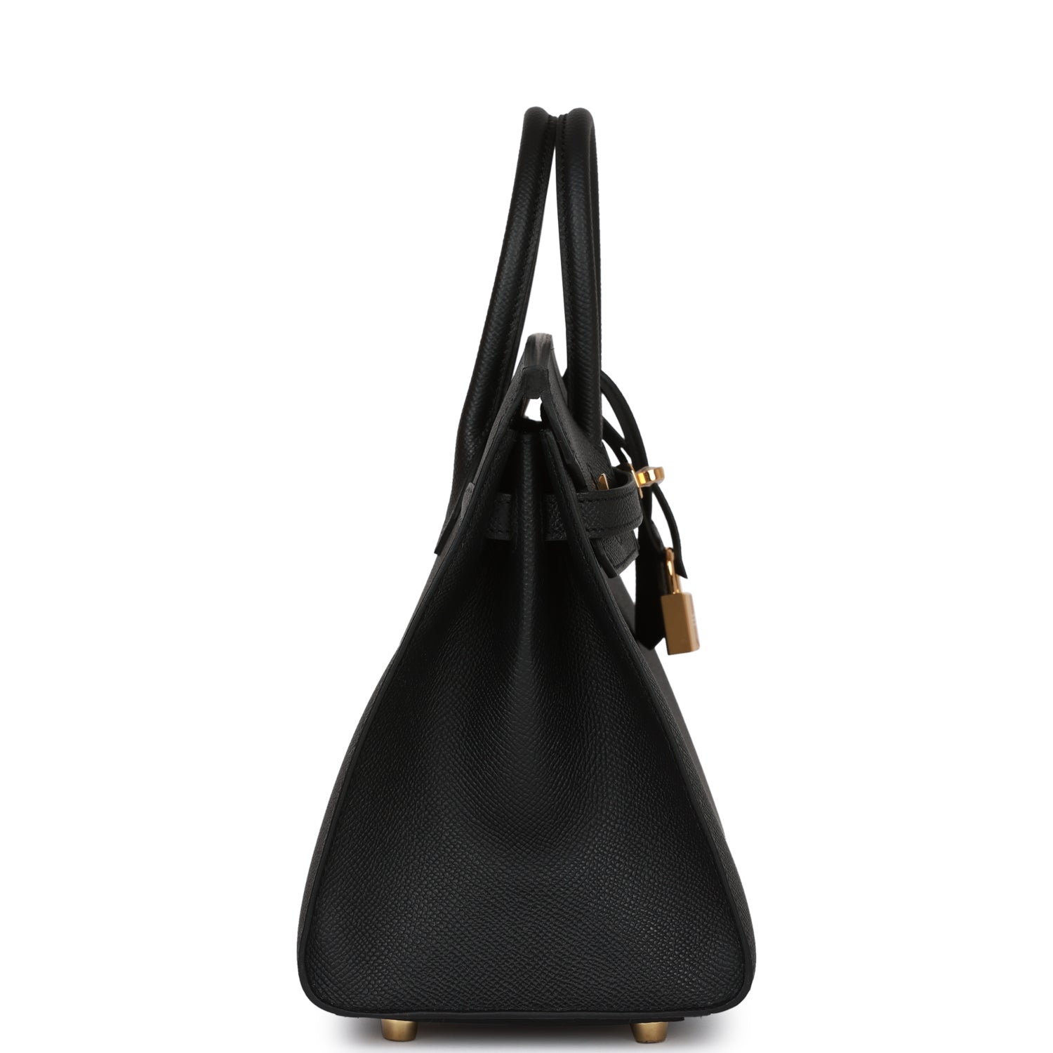 Hermes Birkin Sellier 25 Black Epsom Gold Hardware