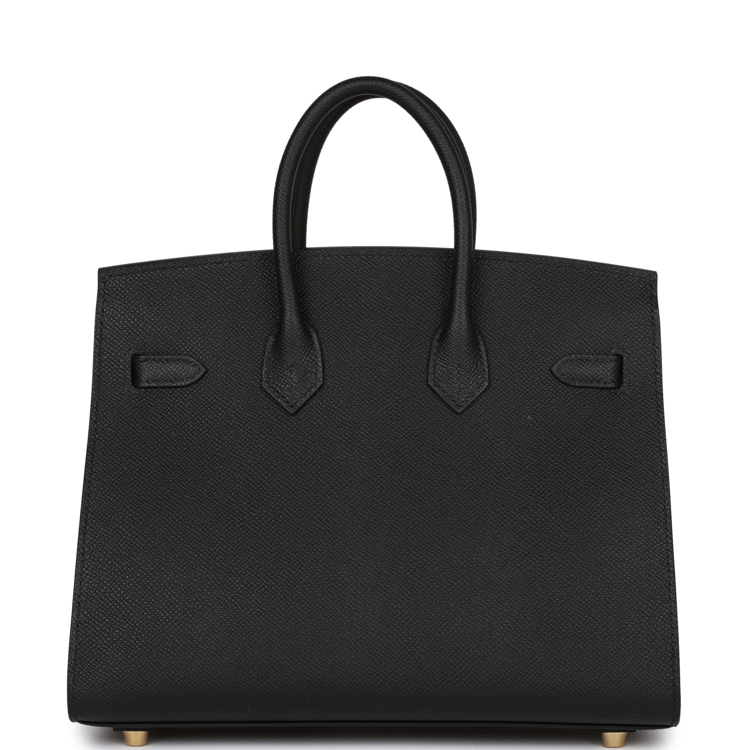 Hermes Birkin Sellier 25 Black Epsom Gold Hardware