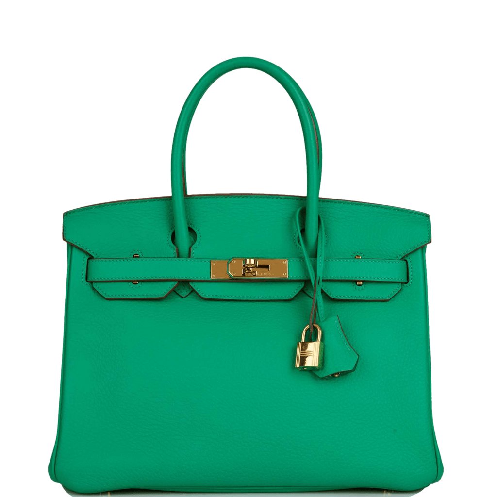 Pre-owned Hermes Birkin 30 Menthe Clemence Gold Hardware - Payment 1 for CD