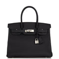 Hermes Birkin 30 Black Togo Palladium Hardware