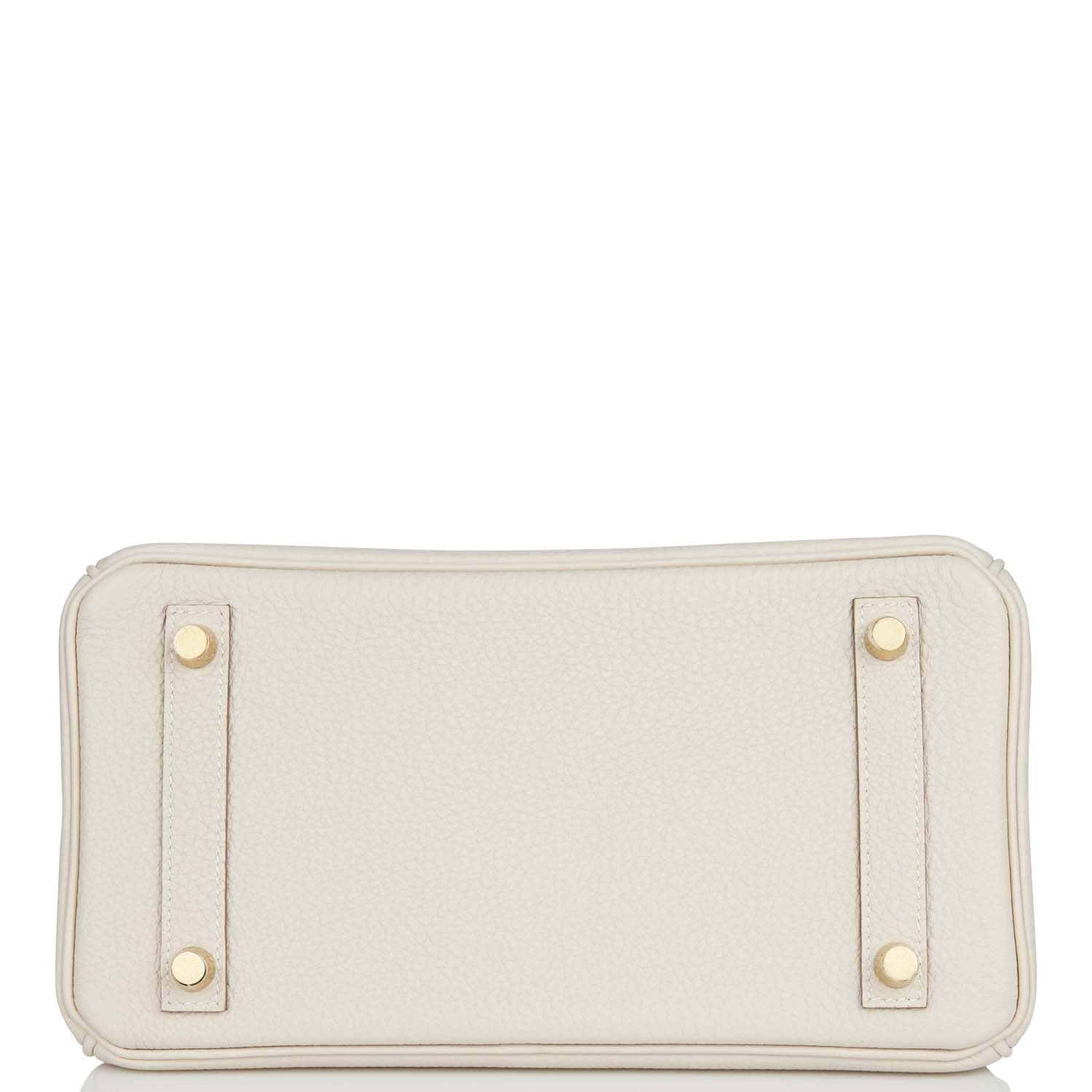 Hermes Birkin 25 Craie Togo Gold Hardware