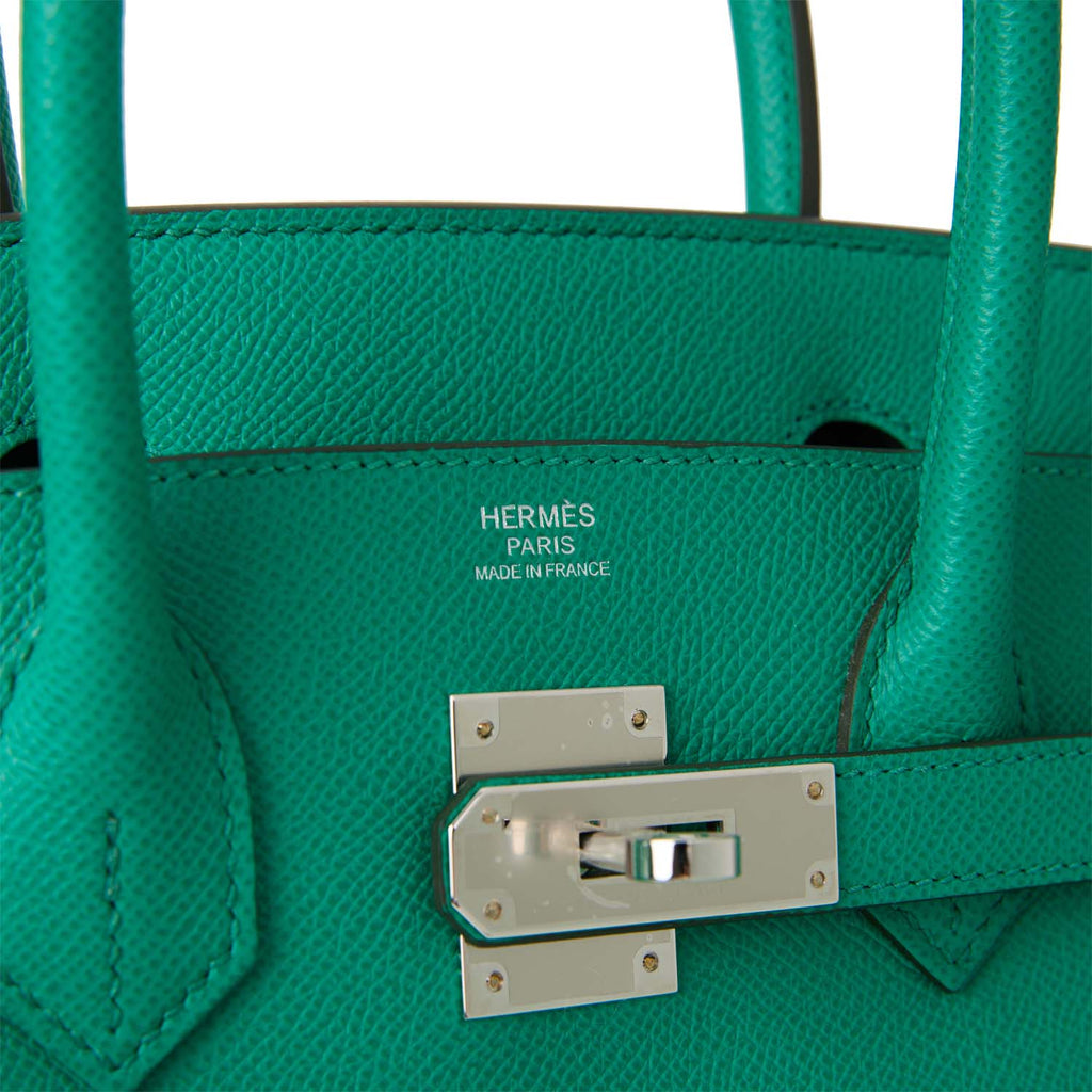 Hermes Birkin 30 Vert Jade Epsom Palladium Hardware