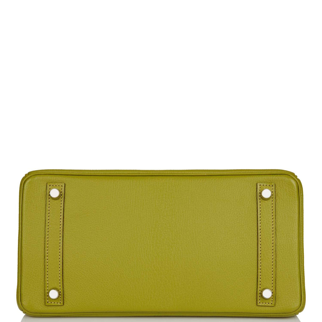 Hermes Birkin 30 Vert Anis Chevre Palladium Hardware