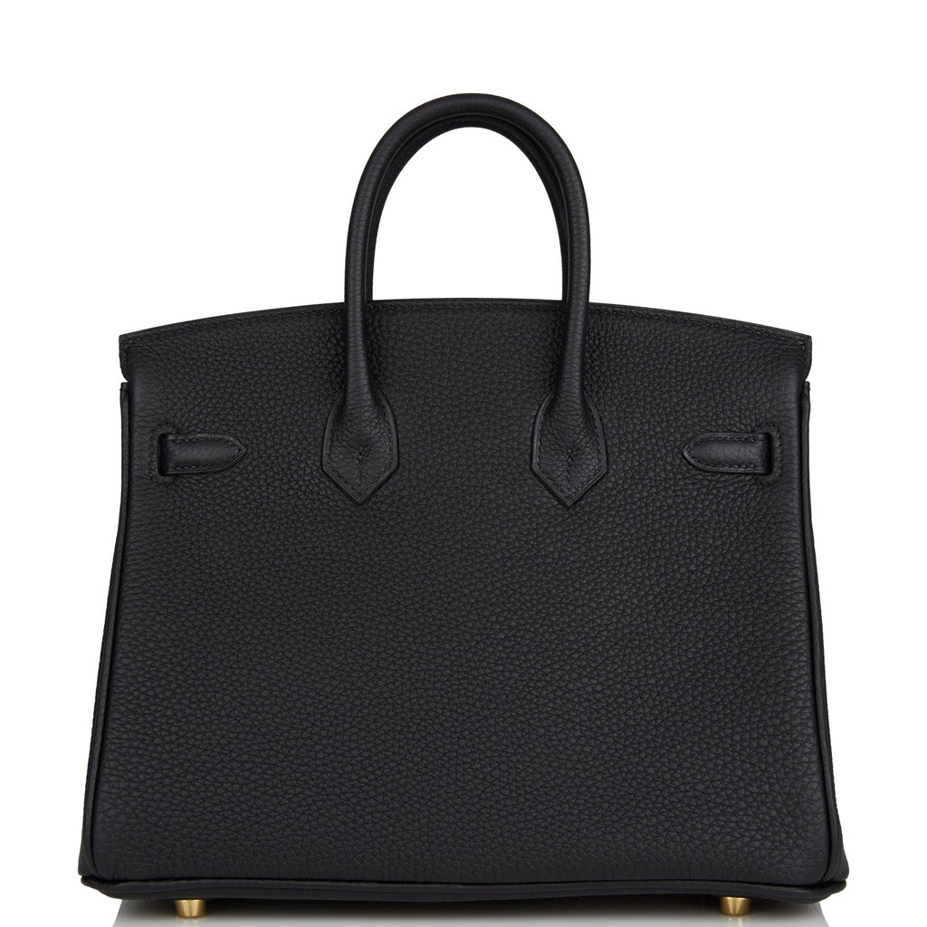 Hermes Birkin 25 Black Togo Gold Hardware
