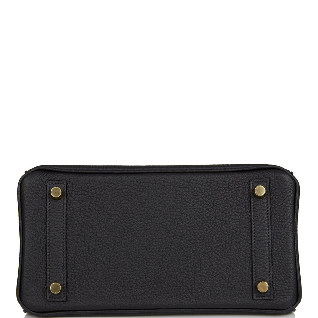 Hermes Birkin 25 Black Togo Gold Hardware