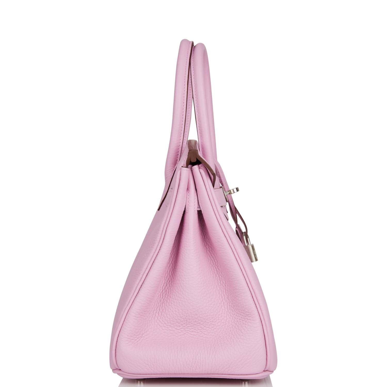 Hermes Birkin 30 Mauve Sylvestre Clemence Palladium Hardware