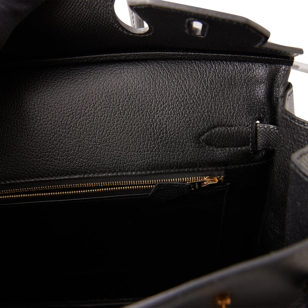 Hermes Birkin 30 Black Epsom Gold Hardware