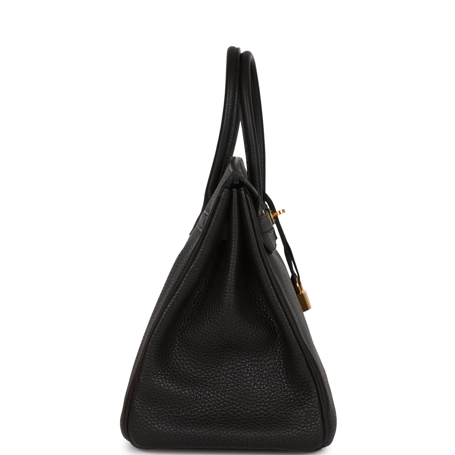 Pre-owned Hermes Birkin 35 Black Togo Gold Hardware