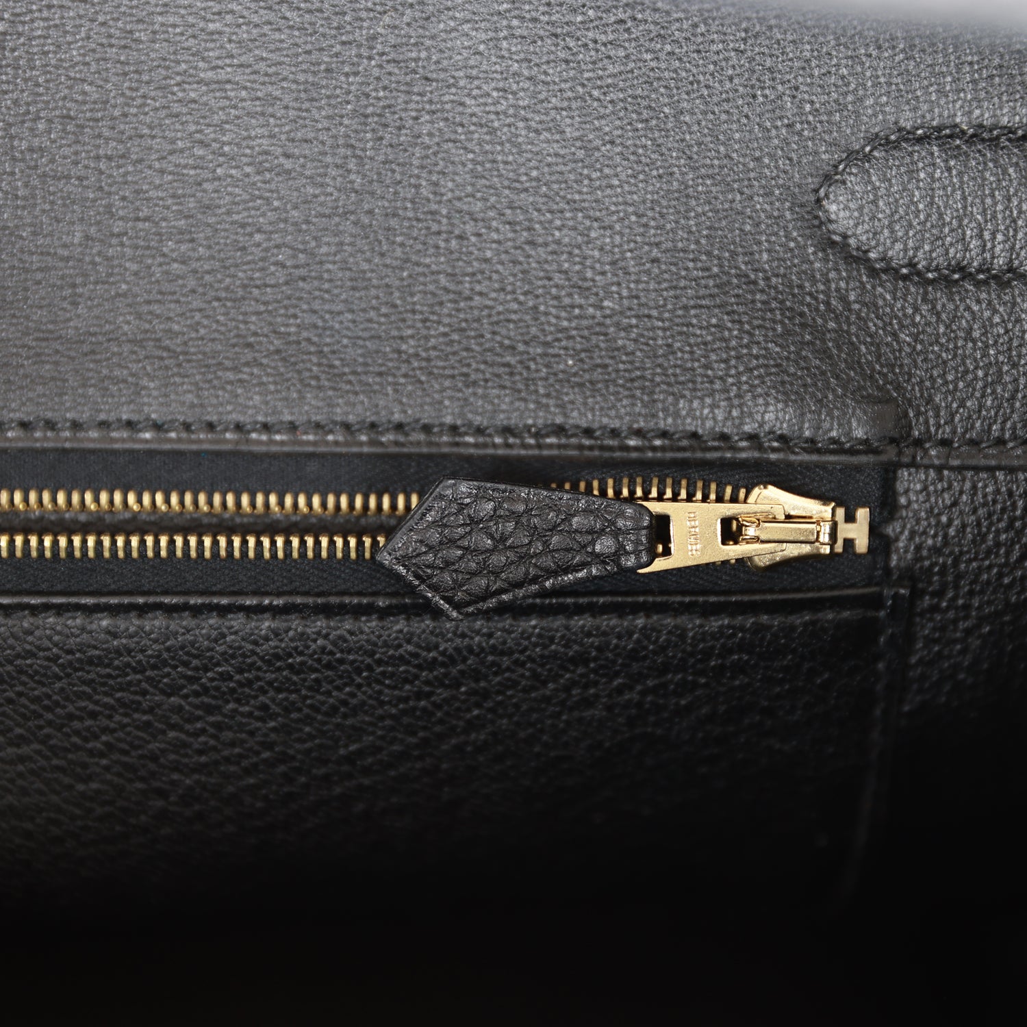 Pre-owned Hermes Birkin 35 Black Togo Gold Hardware