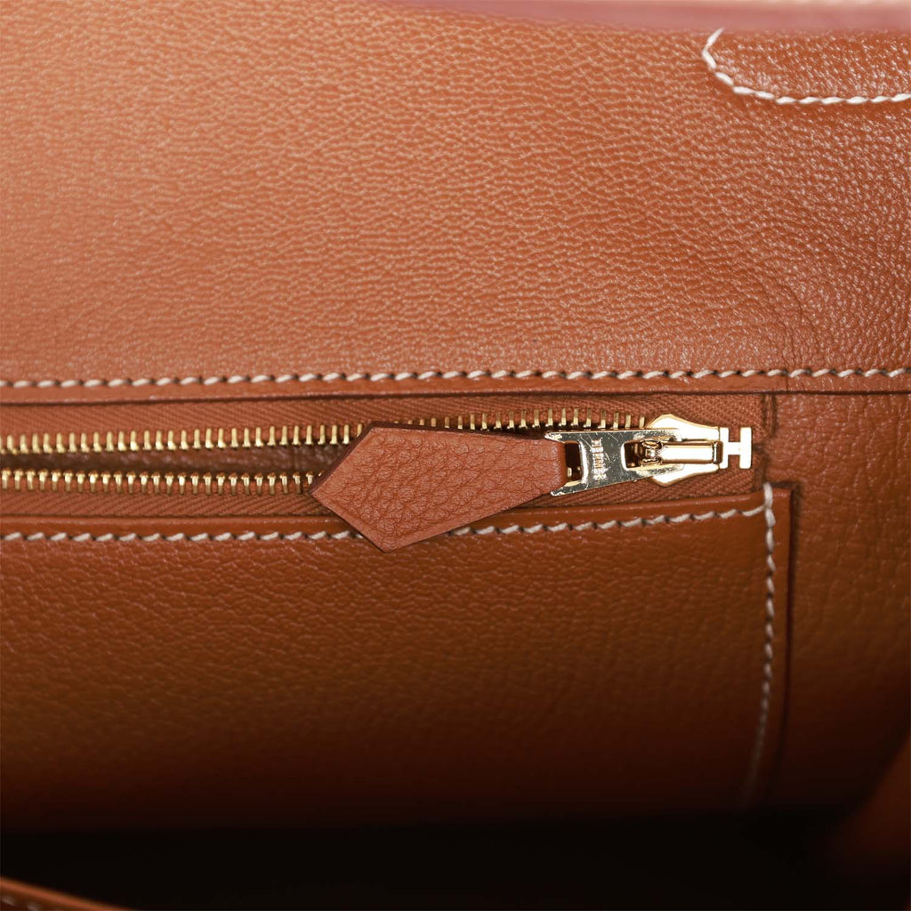 Pre-owned Hermes Birkin 40 Gold Togo Gold Hardware