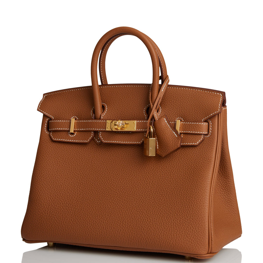 Hermes Birkin 25 Gold Togo Gold Hardware