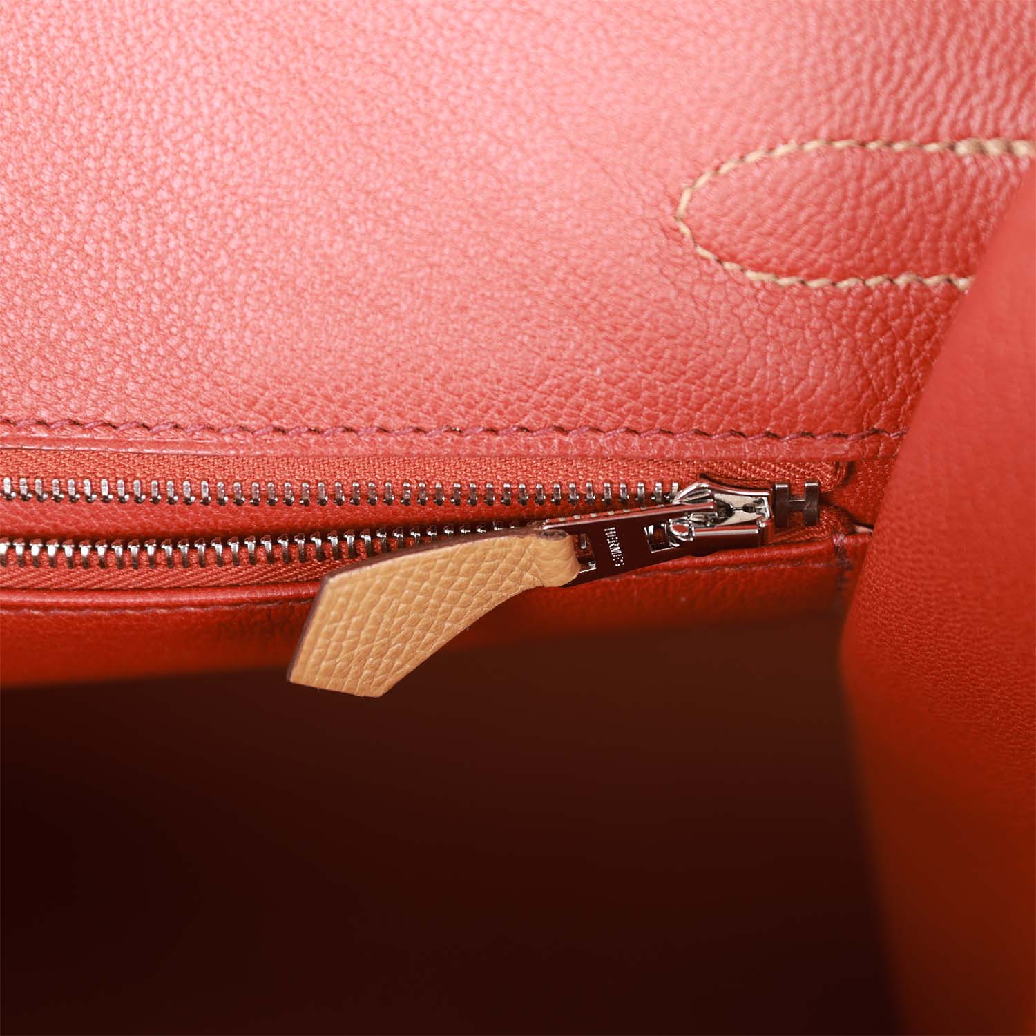 Hermes Casaque Birkin Sellier 30 Biscuit and Nata Epsom Palladium Hardware