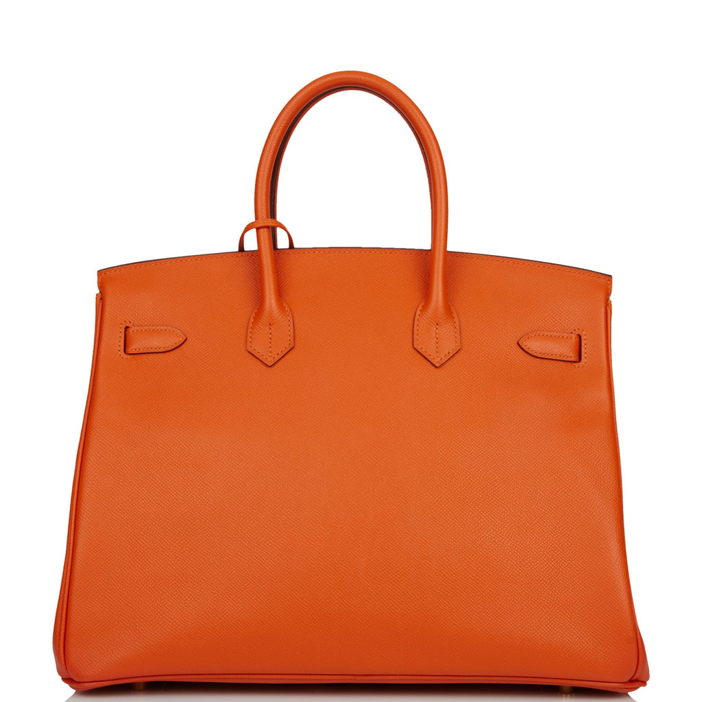 Pre-owned Hermes Birkin 35 Mangue Epsom Gold Hardware