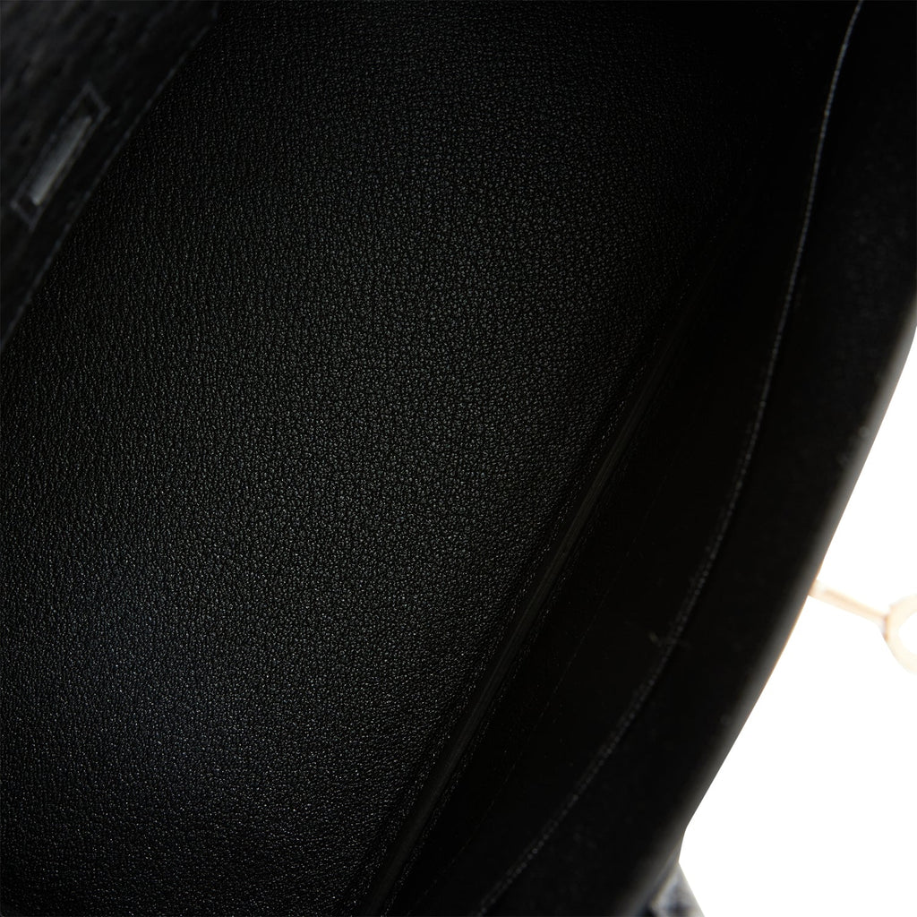 Hermes Birkin 30 Black Ostrich Rose Gold Hardware
