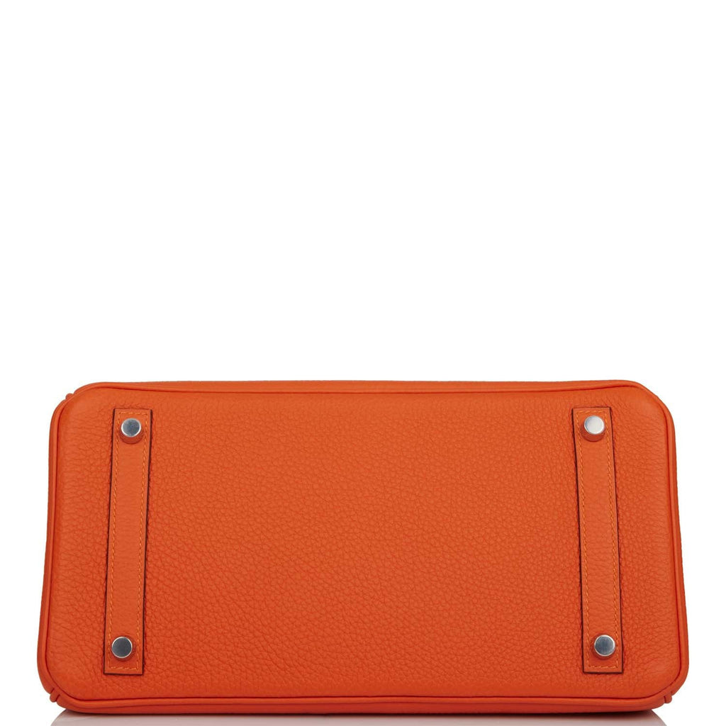 Hermes Birkin 30 Feu Clemence Palladium Hardware