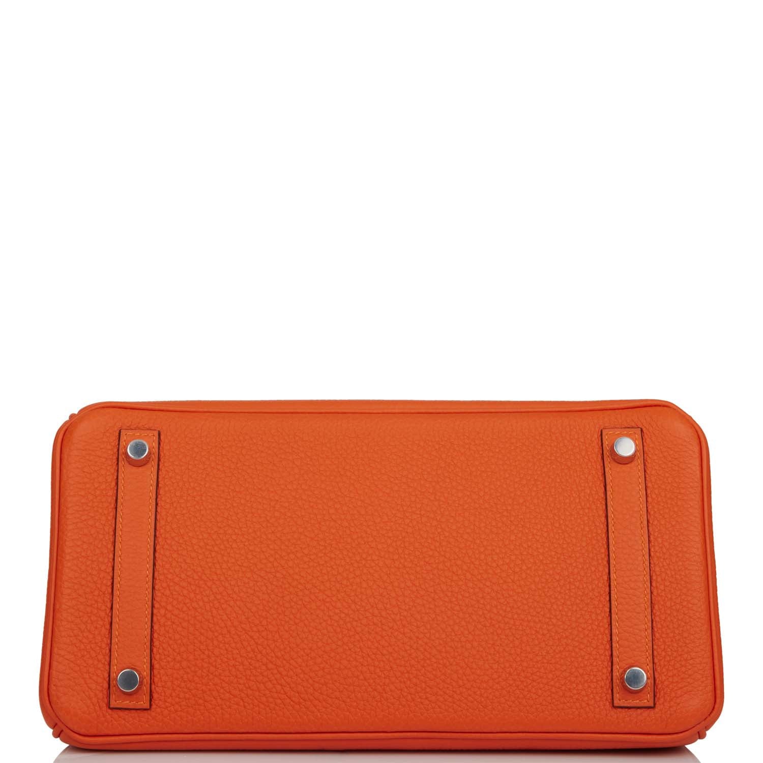 Hermes Birkin 30 Feu Clemence Palladium Hardware