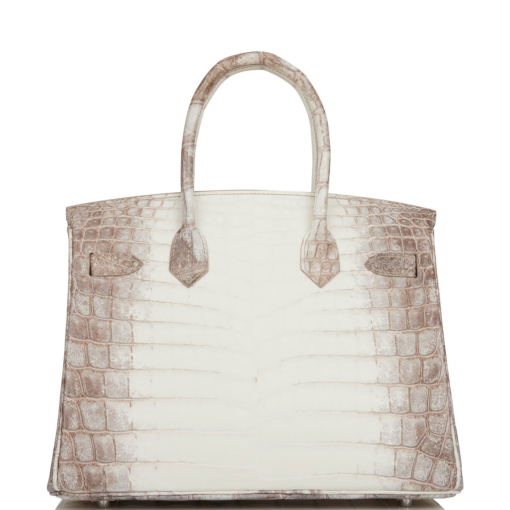 Hermes Birkin 30 Himalaya Niloticus Crocodile Palladium Hardware