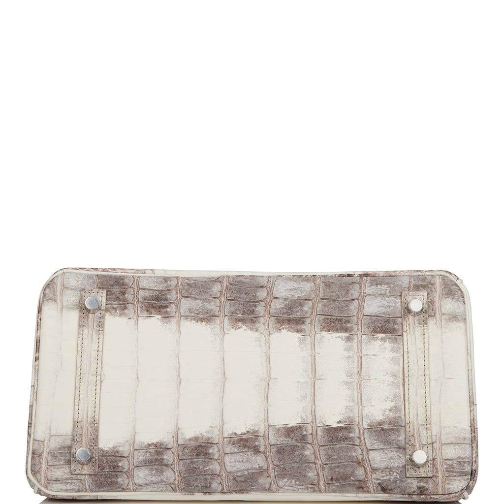 Hermes Birkin 30 Himalaya Niloticus Crocodile Palladium Hardware