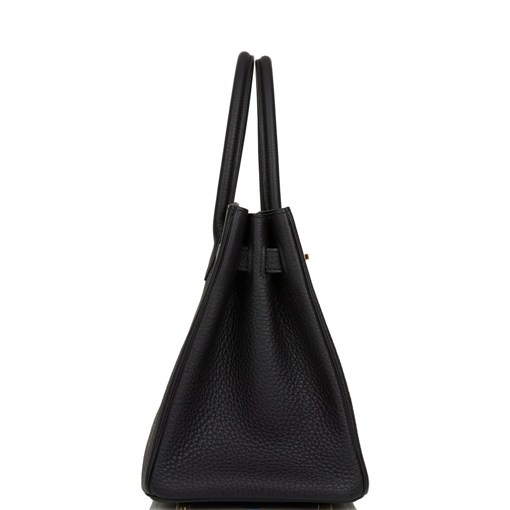 Hermes 3 En 1 Birkin 30 Black Togo and Swift Gold Hardware
