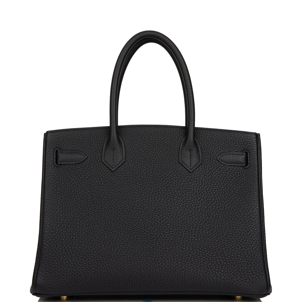 Hermes 3 En 1 Birkin 30 Black Togo and Swift Gold Hardware
