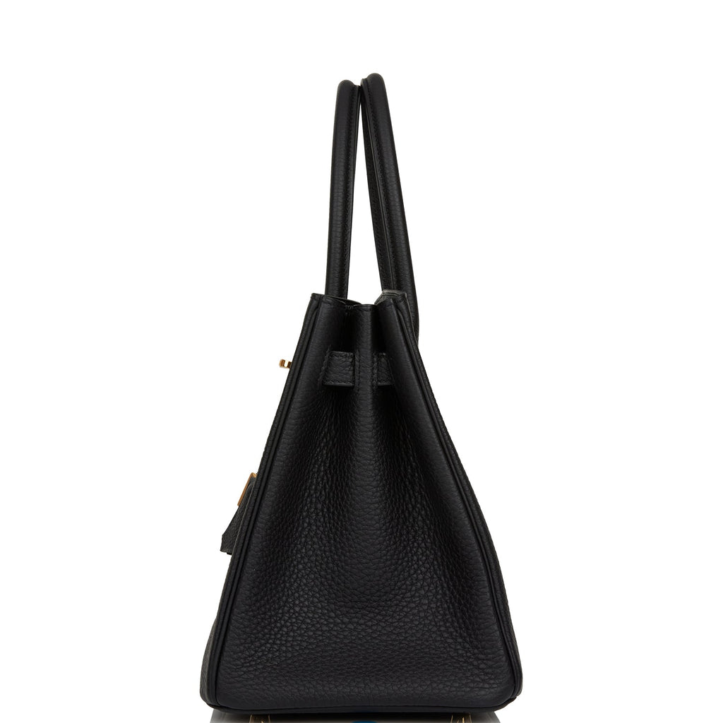 Hermes 3 En 1 Birkin 30 Black Togo and Swift Gold Hardware
