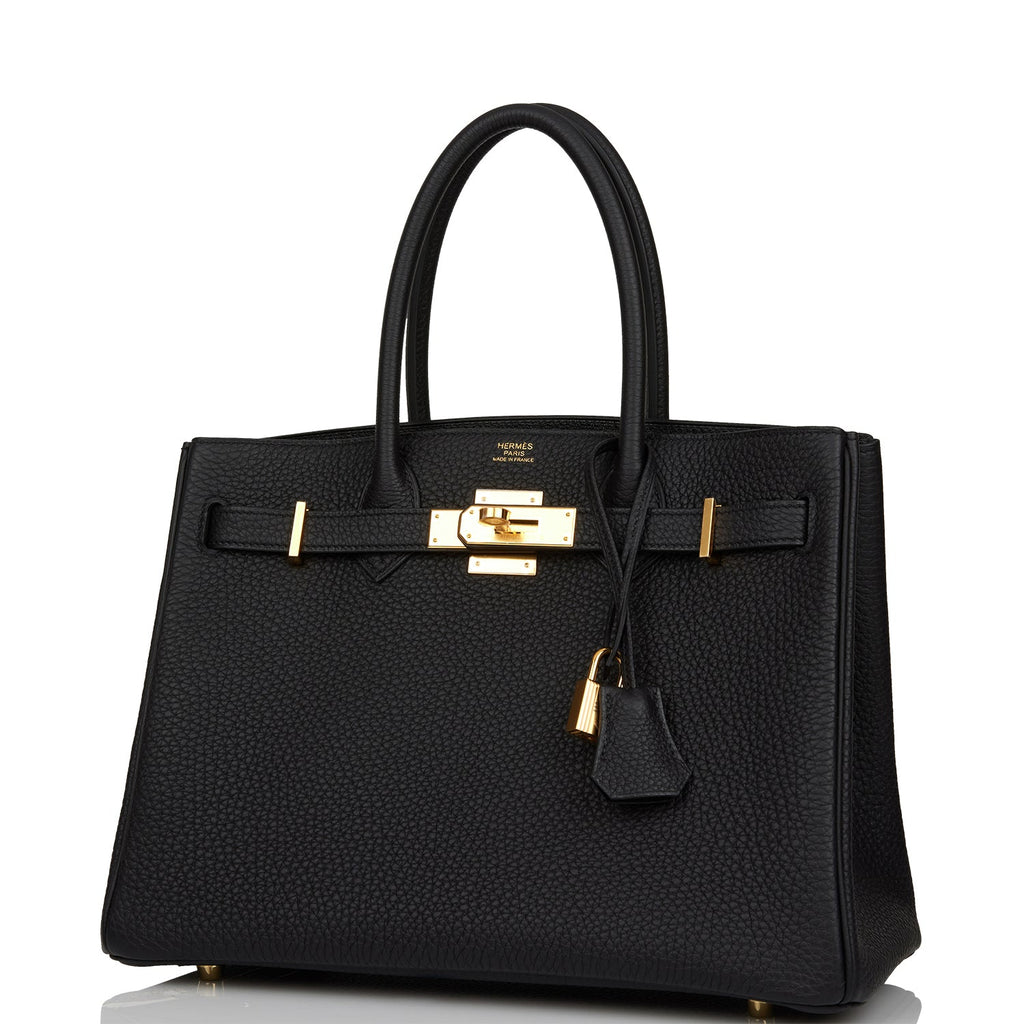 Hermes 3 En 1 Birkin 30 Black Togo and Swift Gold Hardware