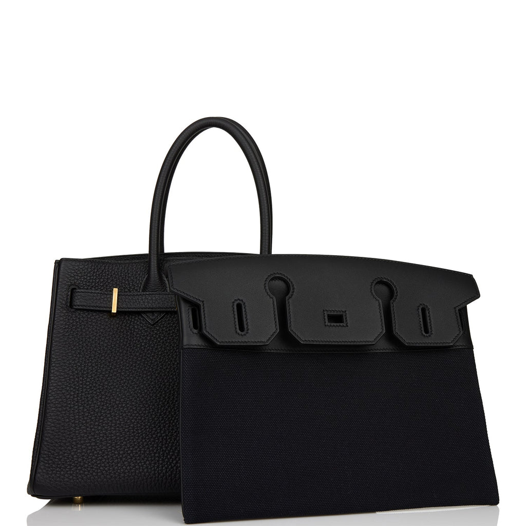 Hermes 3 En 1 Birkin 30 Black Togo and Swift Gold Hardware