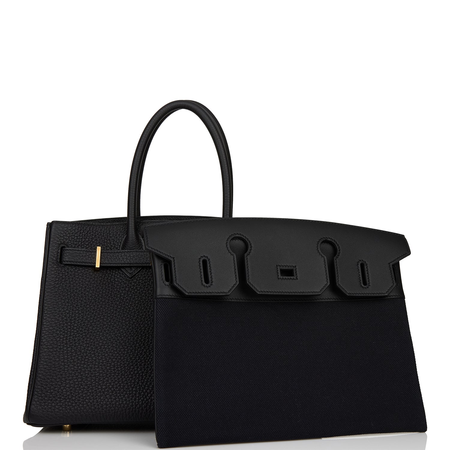 Hermes 3 En 1 Birkin 30 Black Togo and Swift Gold Hardware