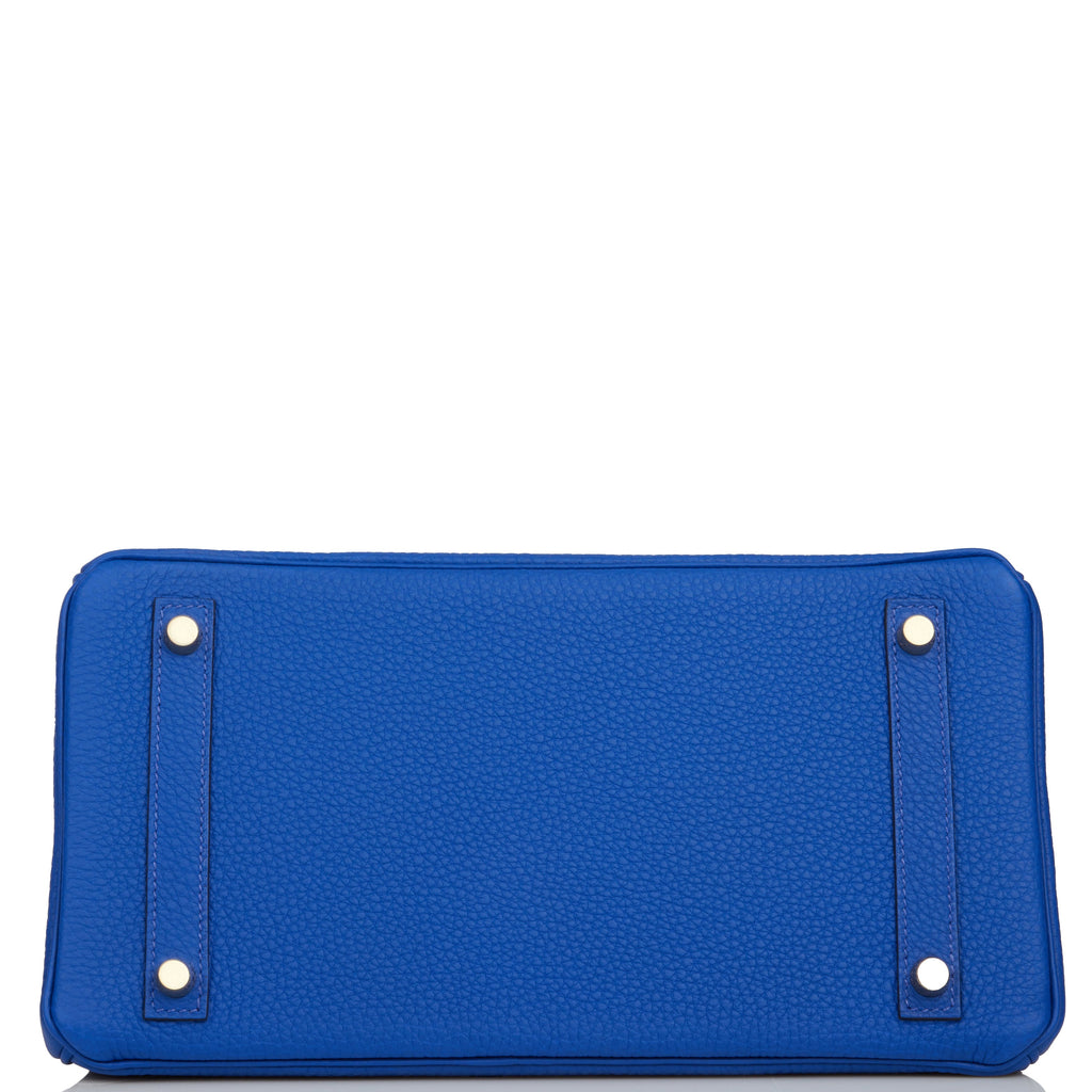 Hermes Birkin 30 Bleu Royal Togo Gold Hardware