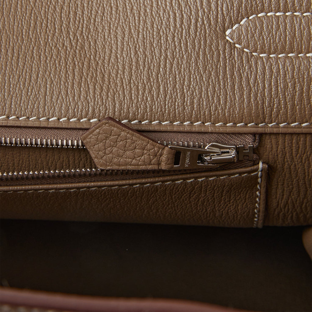 Hermes Birkin 35 Etoupe Togo Palladium Hardware