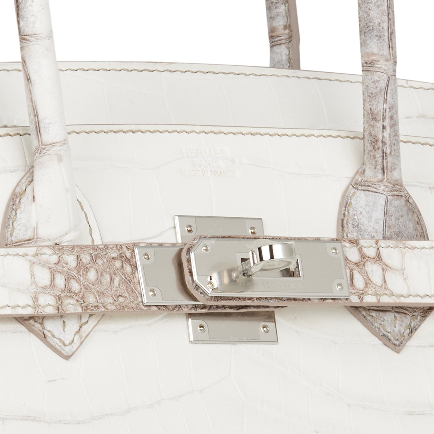 Hermes Birkin 30 Himalaya Niloticus Crocodile Palladium Hardware