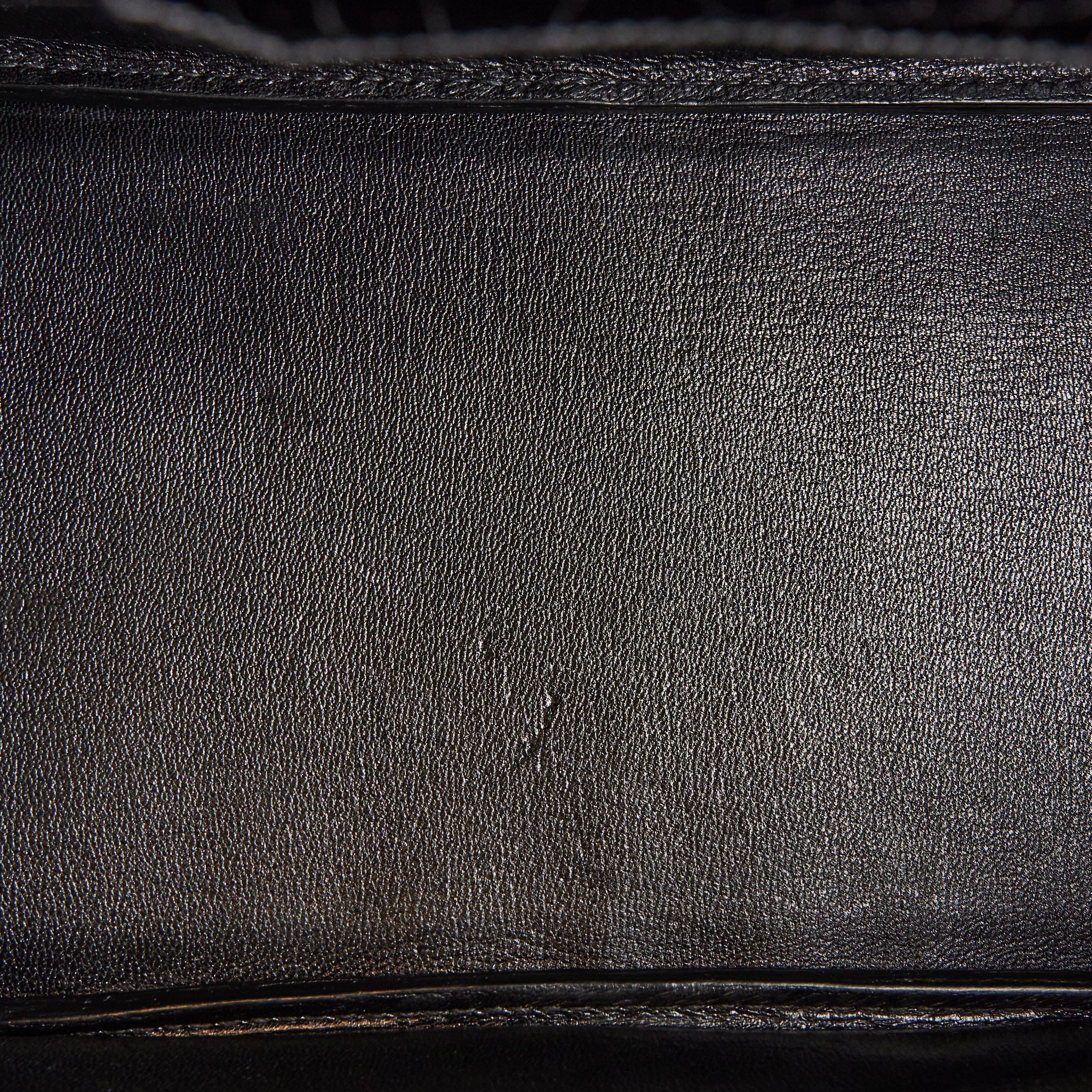 Pre-owned Hermes Birkin 35 Black Shiny Porosus Crocodile Palladium Hardware