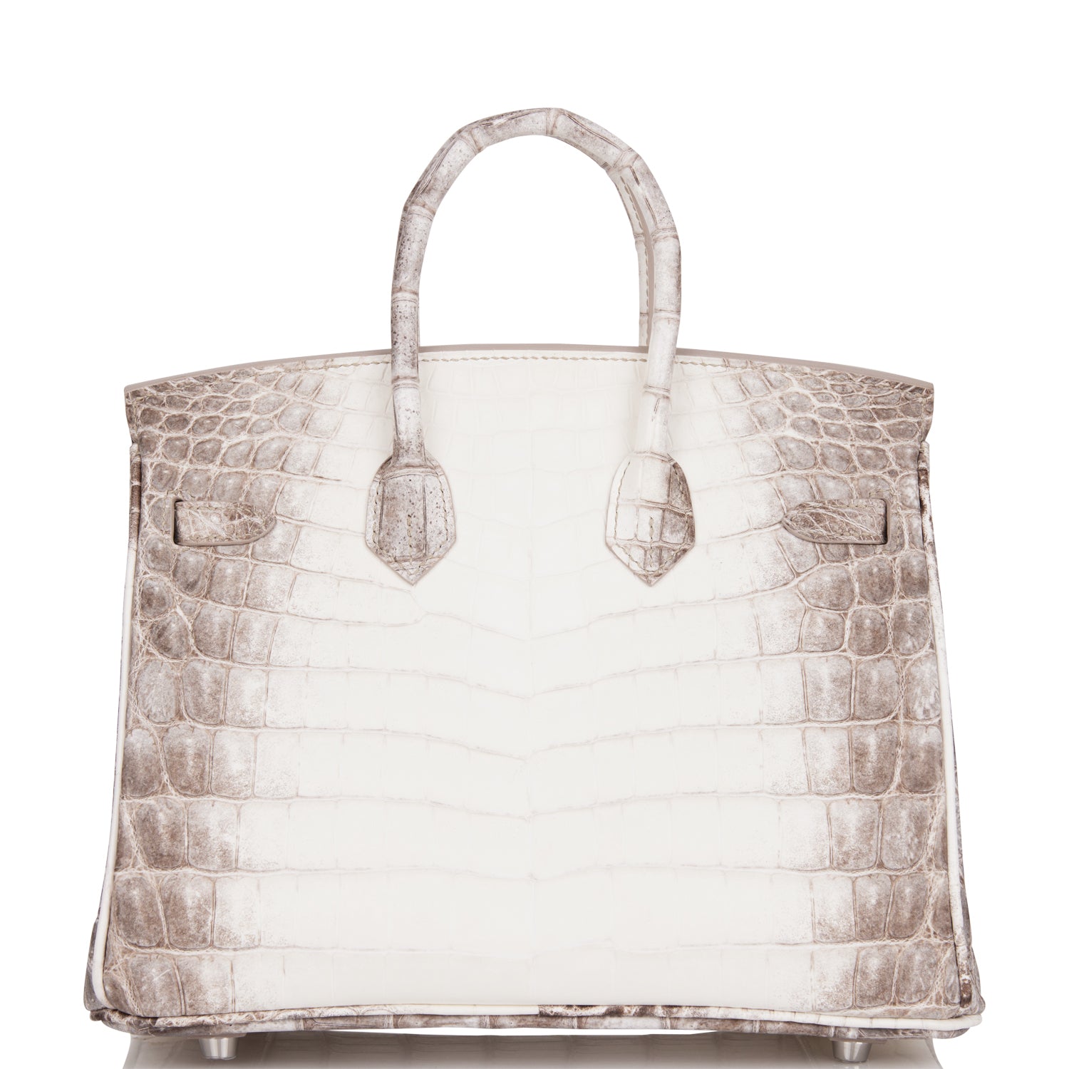 Hermes Birkin 25 Himalaya Niloticus Crocodile Palladium Hardware