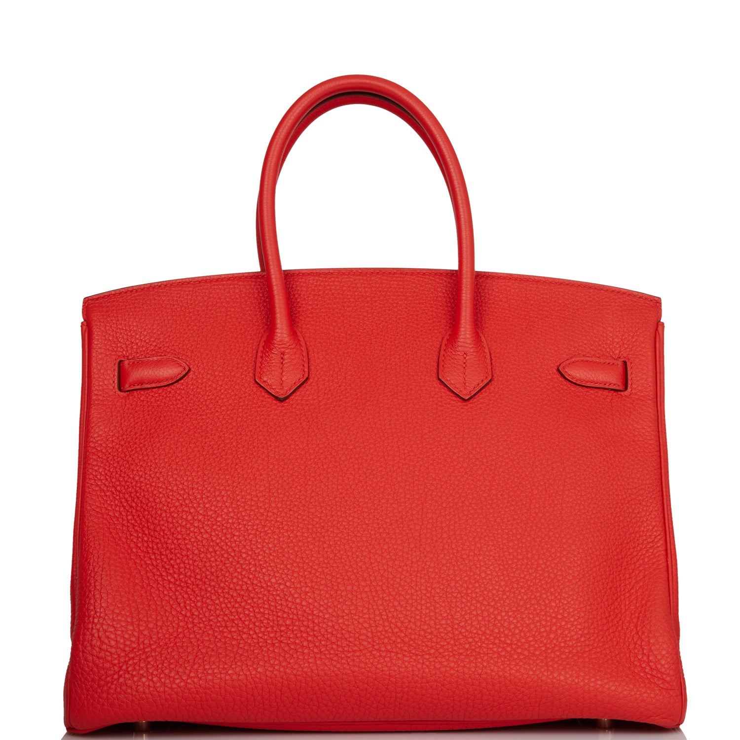 Pre-owned Hermes Birkin 35 Capucine Togo Gold Hardware