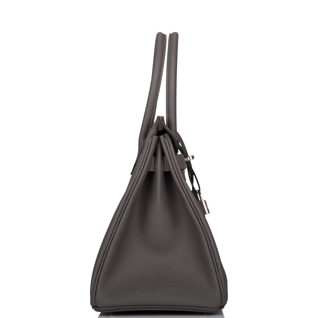 Hermes Birkin 30 Etain Togo Palladium Hardware