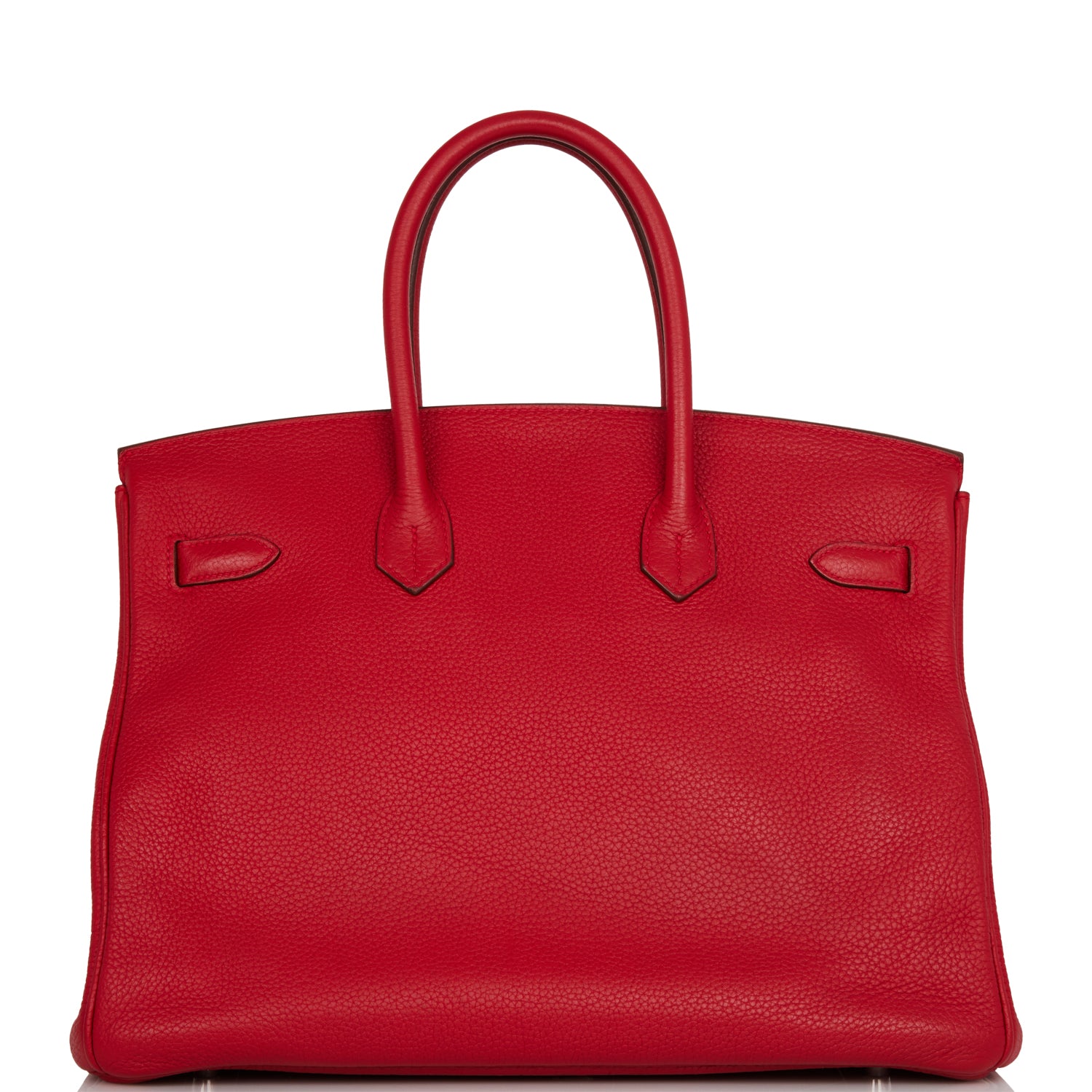 Pre-owned Hermes Birkin 35 Rouge Casaque Clemence Palladium Hardware
