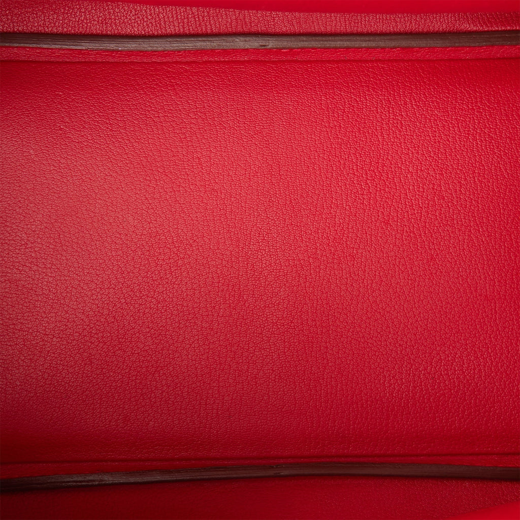 Pre-owned Hermes Birkin 35 Rouge Casaque Clemence Palladium Hardware