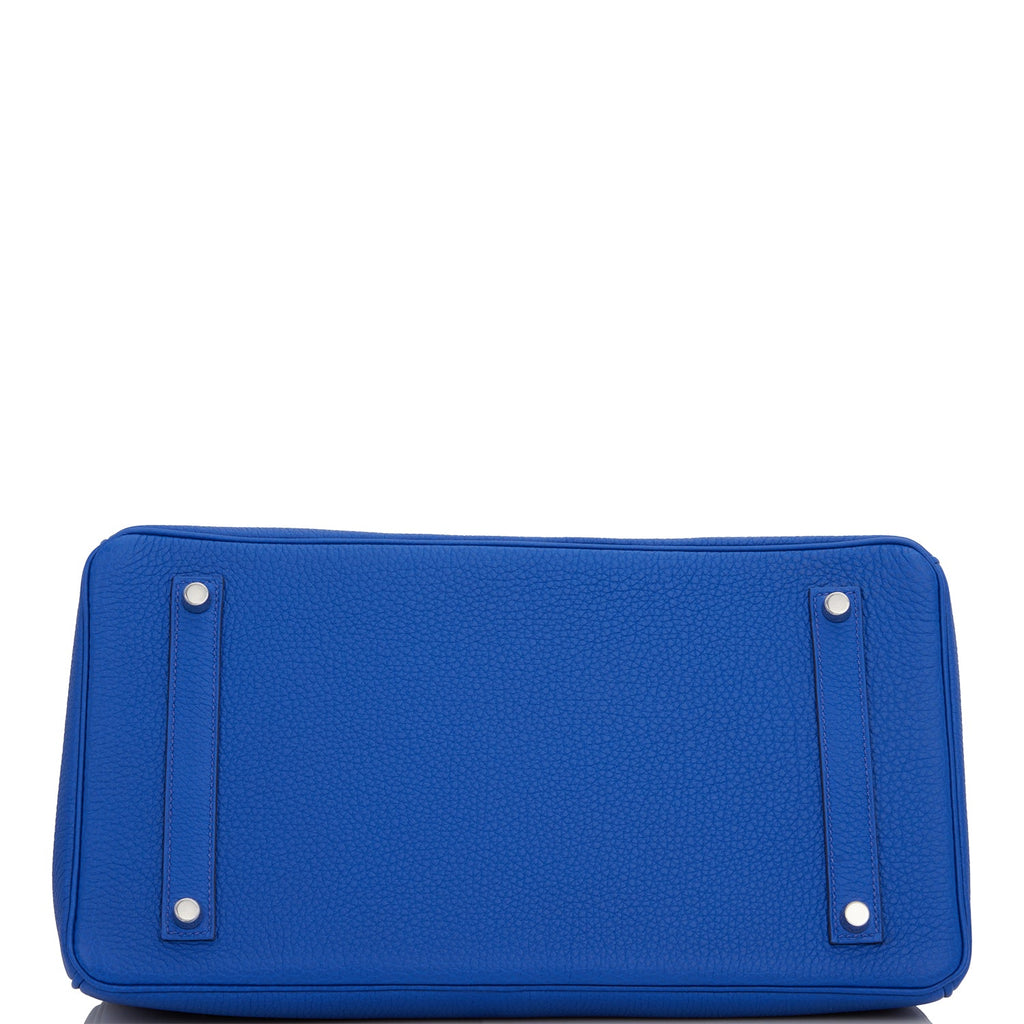 Hermes Birkin 35 Bleu Royal Togo Palladium Hardware